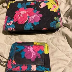 Vera Bradley crossbody wallet and key card holder